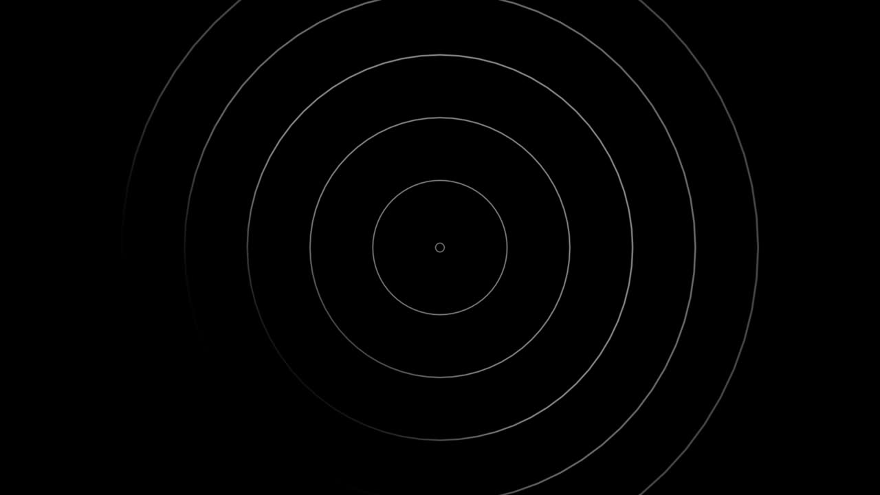 plantilla abstracta con animación de ondas circulares blancas. fondo para su presentación