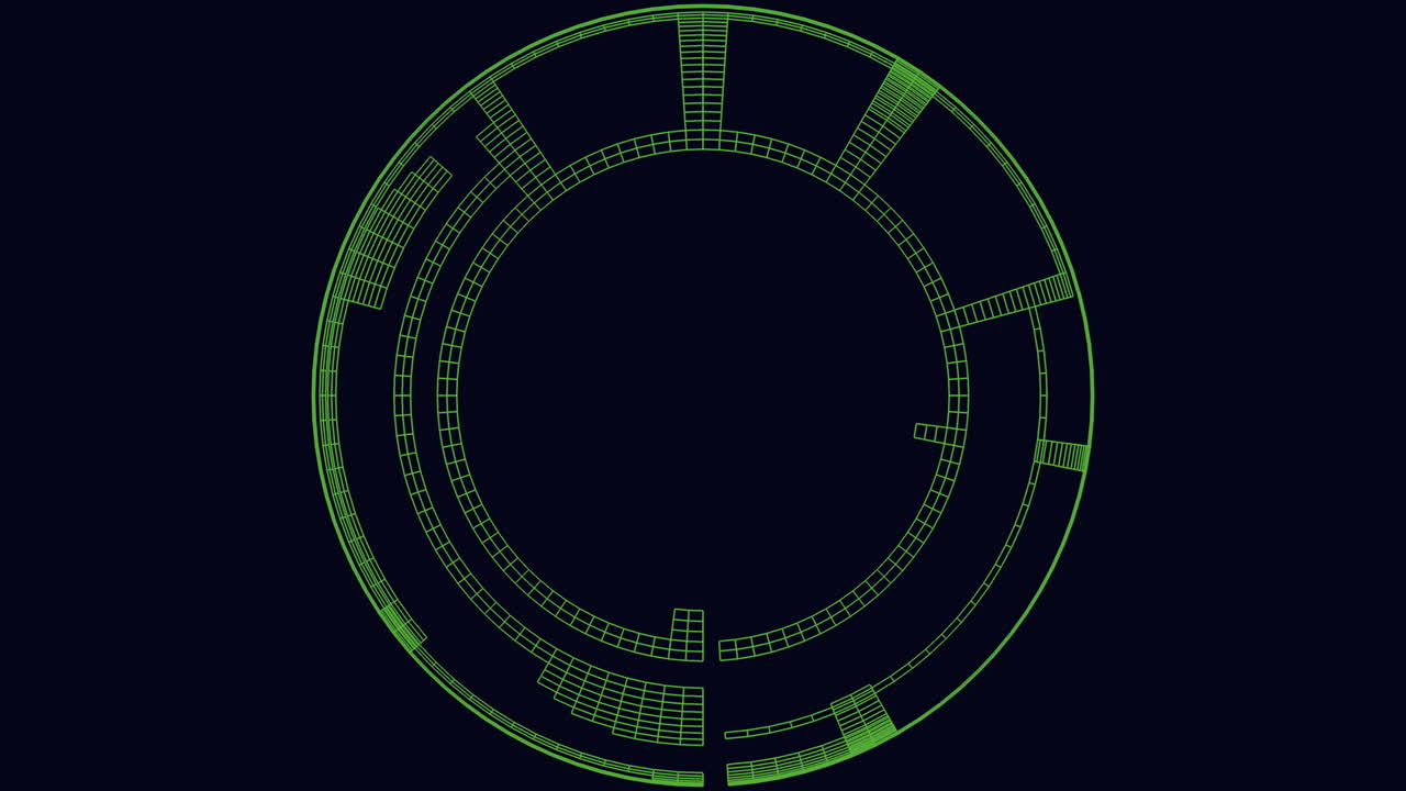 diseño futurista con líneas verdes brillantes - perfecto para un escenario de ciencia ficción