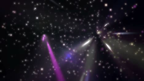 pared de partículas de rayos de luz de la lente 4k