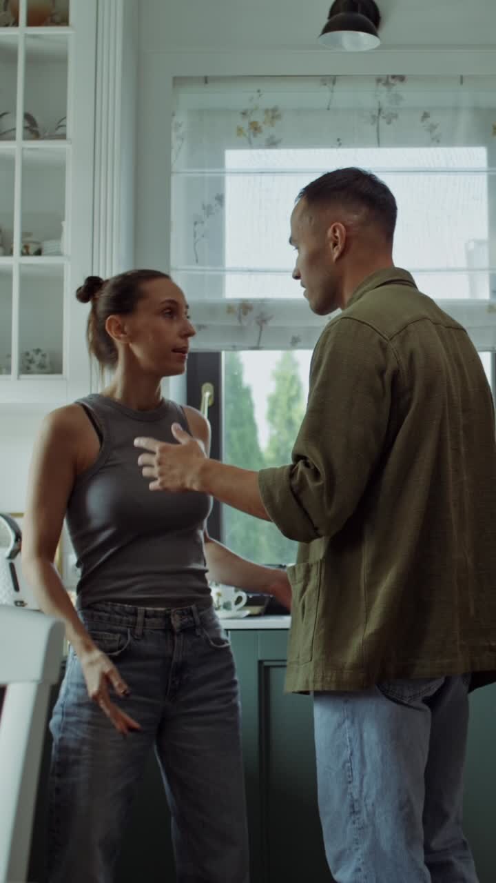 Couple Arguing in Kitchen