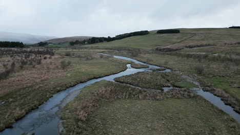 vanlife scotland mountain valley and lake drone 4k