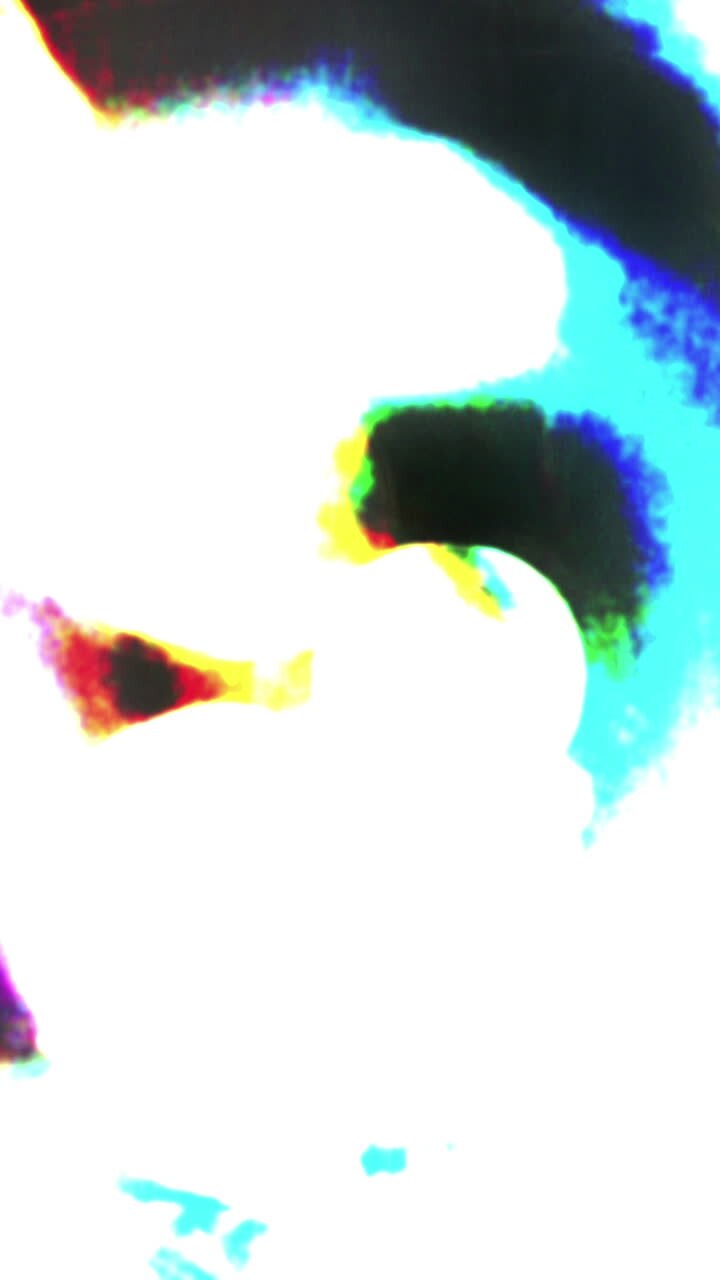 Bagliore di luce glitch astratto con distorsione digitale colorata