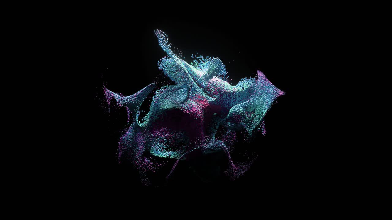 Abstract Colorful Particle Explosion