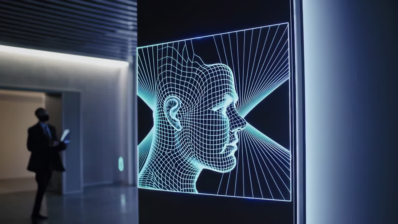 Digital Display in Modern Office