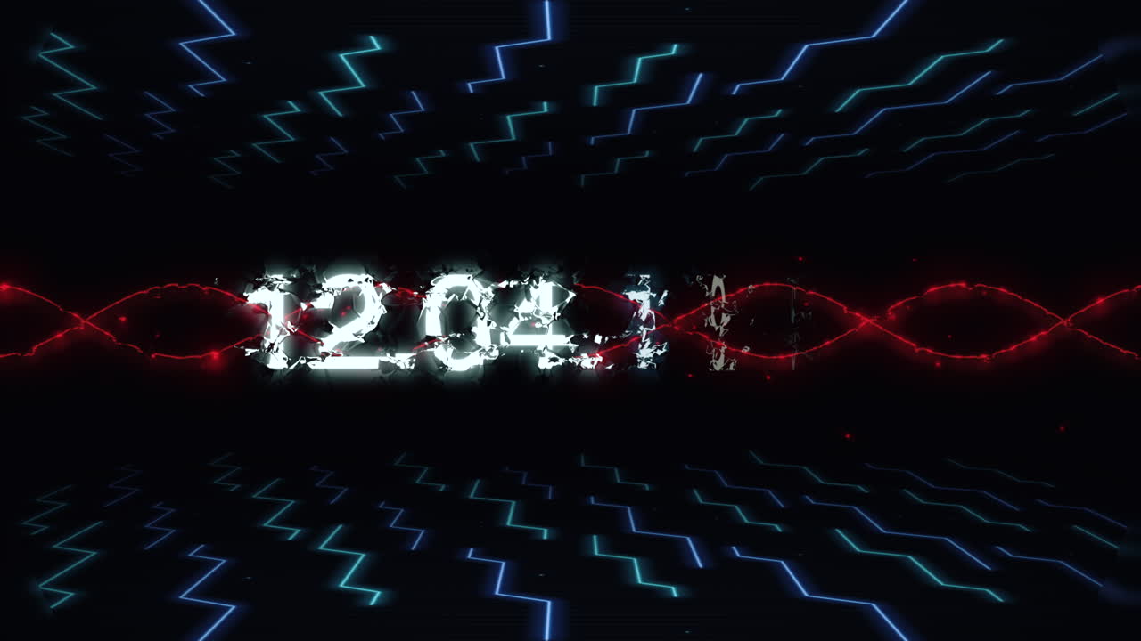 brillo futurista de alta tecnología 12.04.1961 fecha con fondo abstracto