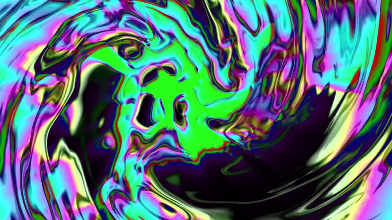 Abstract neon purple dark blue pink colors liquid splash twisted background
