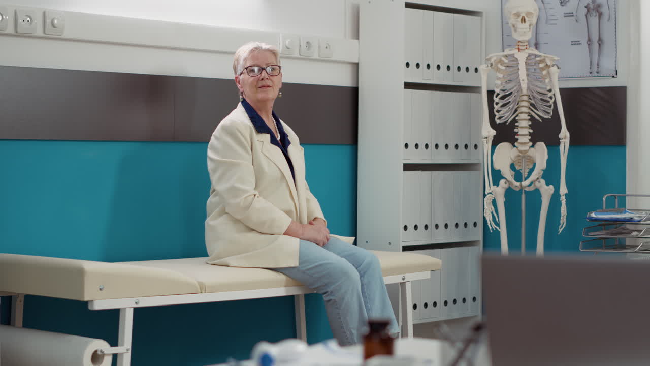 Senior Woman in Doctor's Office Exam Room