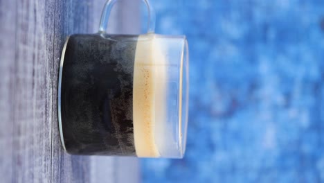 glass cup of coffee
