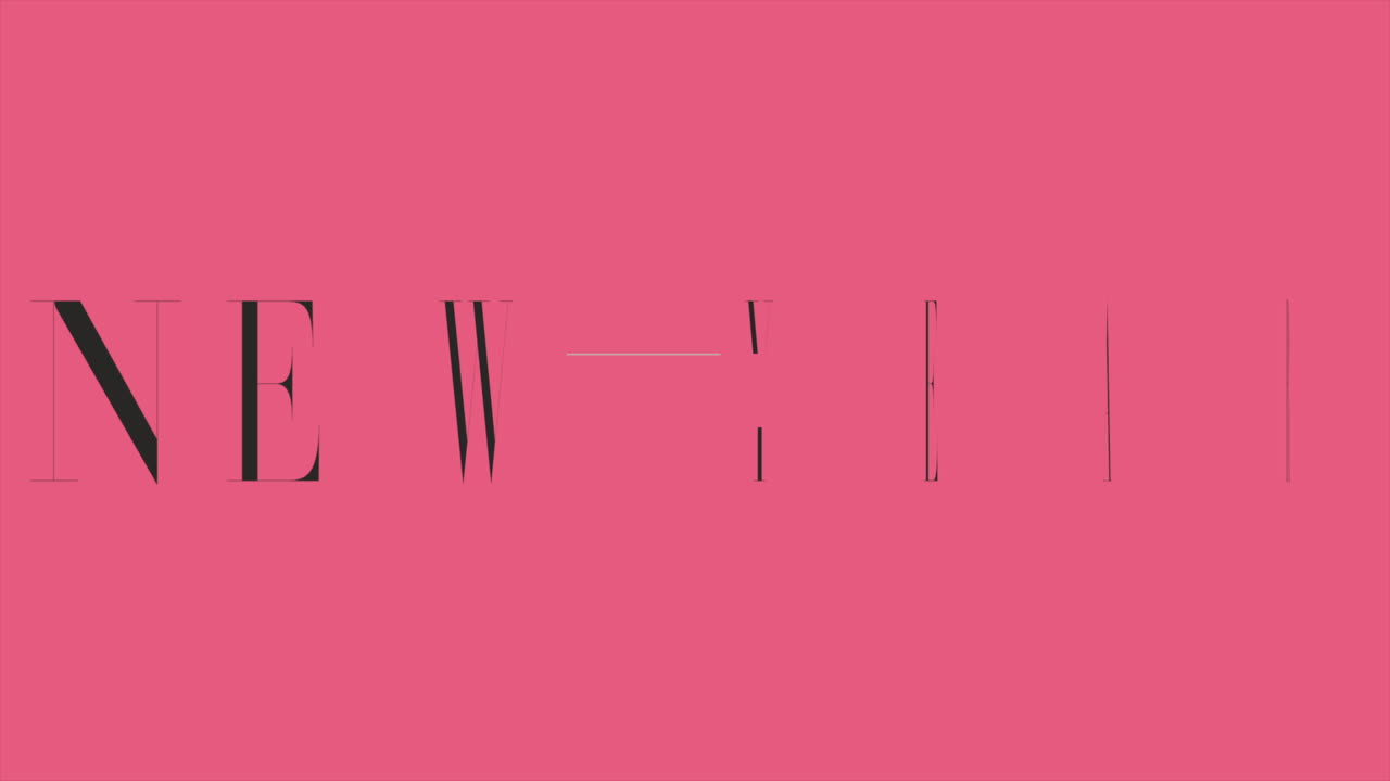 feliz año nuevo en rojo degradado moderno 1