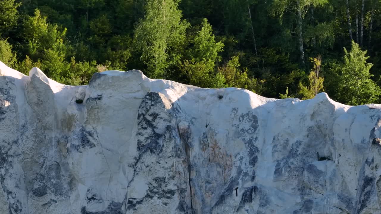 paisaje de montaña rocosa con bosque