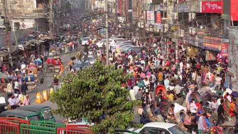 busy street scene in a south asian city