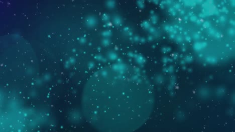 animación de manchas azules brillantes sobre un fondo azul