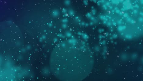 animation of glowing blue spots on blue background