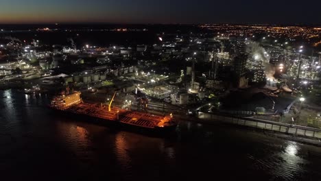 aerial view power plant block