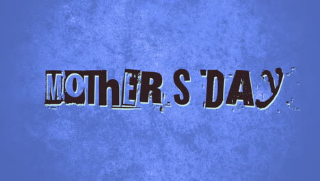 Mothers-Day-with-glitch-effect-on-blue-grunge-texture