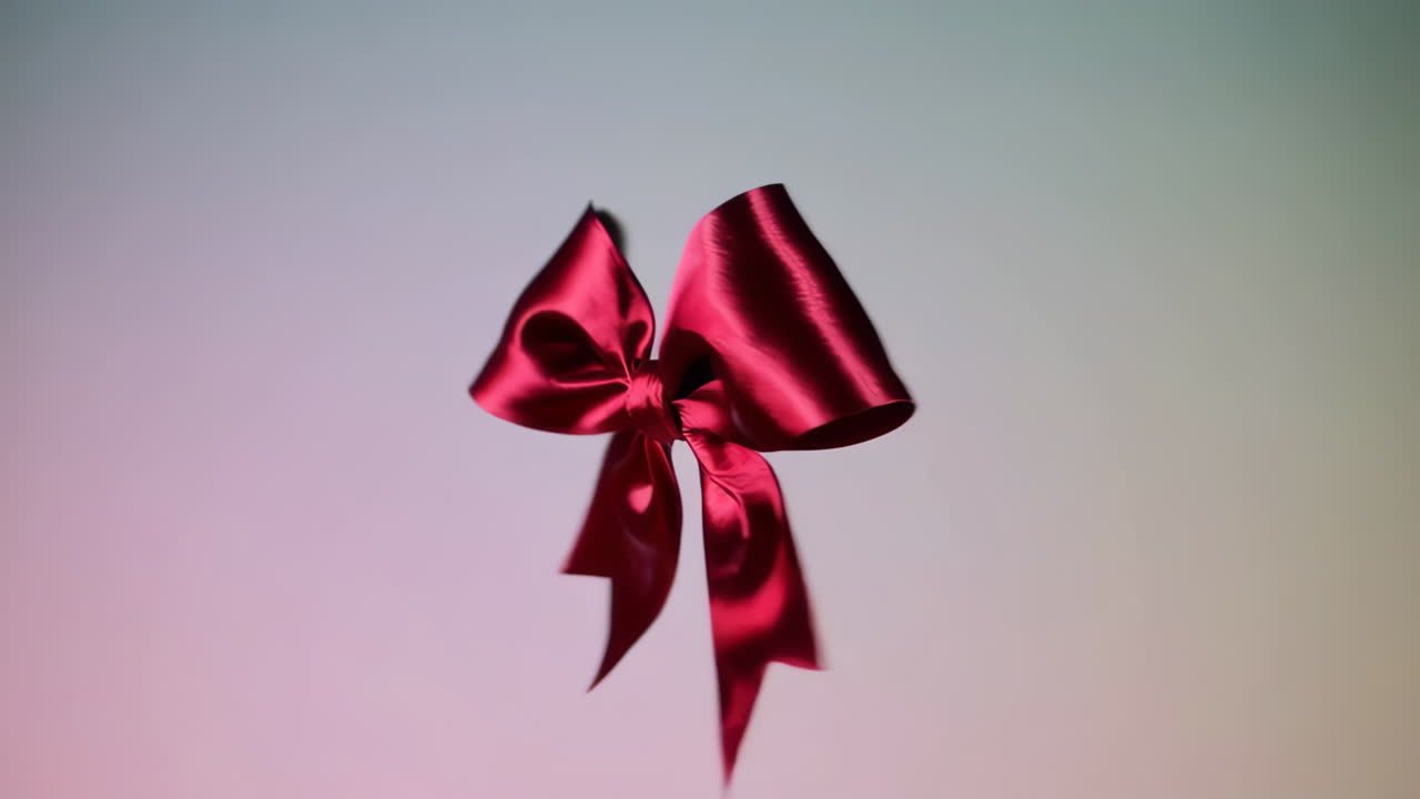 Vibrant Red Satin Ribbon and Fabric Elements