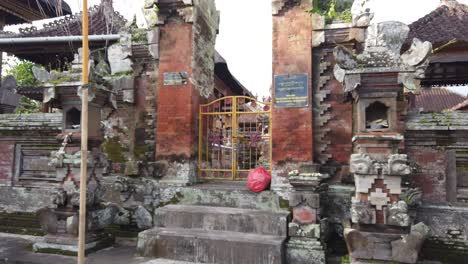 balinese temple entrance in bedulu village, bali hindu architecture, asian religious place for worship and prayer, indonesia, asia