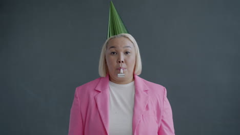 woman celebrating a party