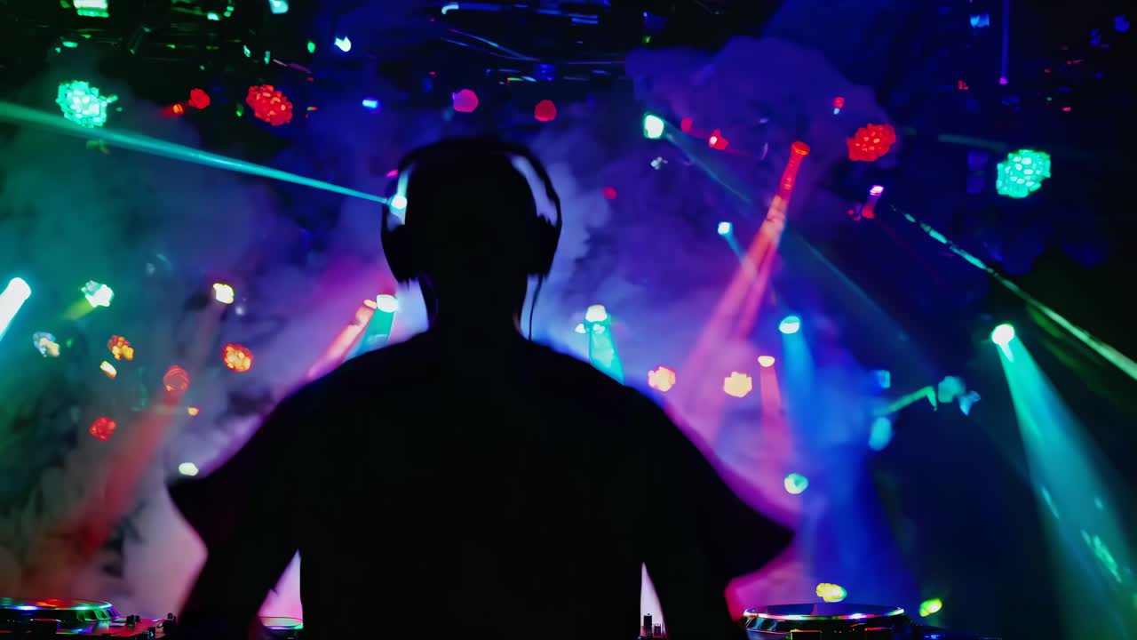 actuación de dj en un club nocturno