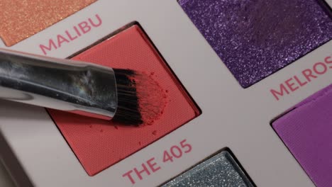 Shot of brush using eyeshadow from palette (the 405).