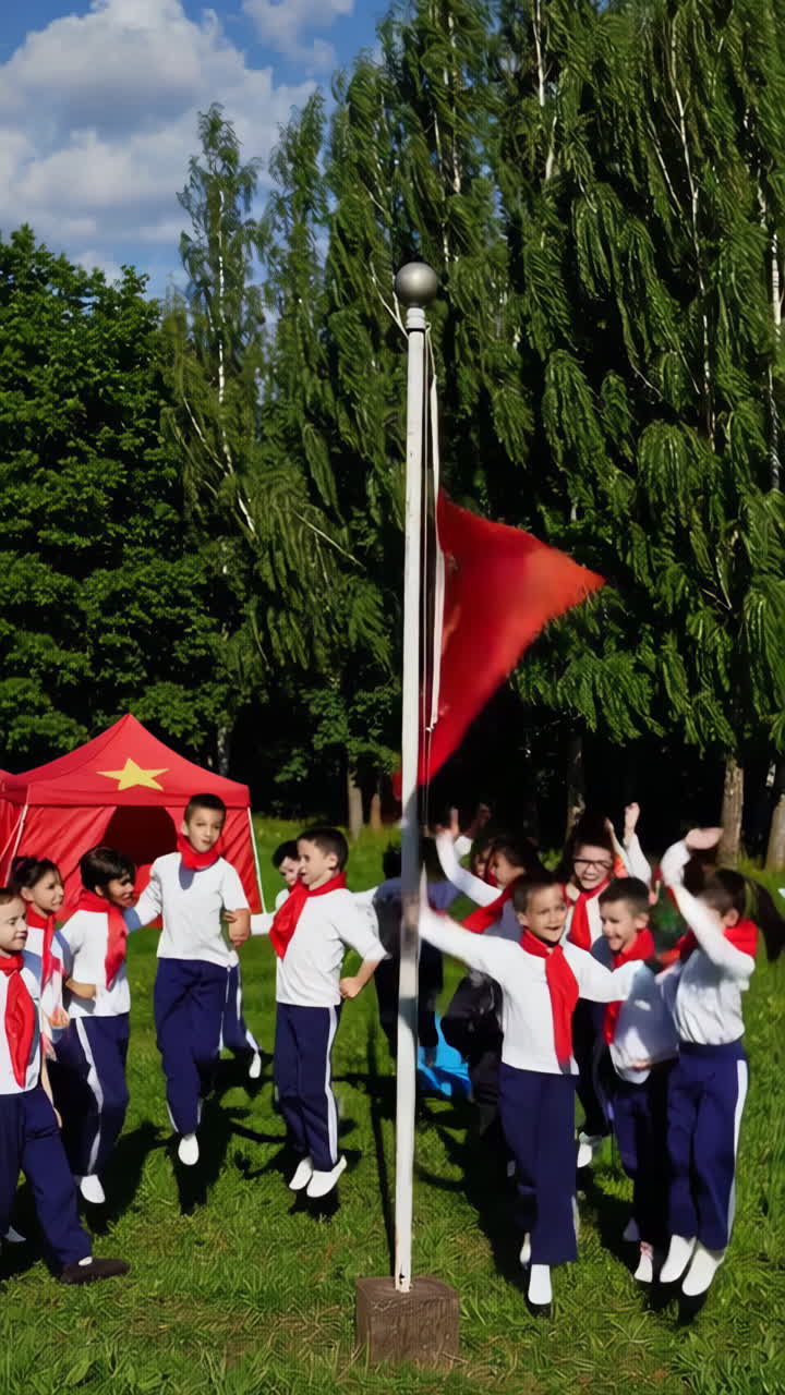 Children's Celebration in a Park