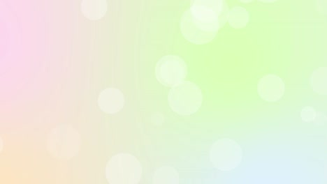 rainbow-colored shimmering gradient background and dot animation