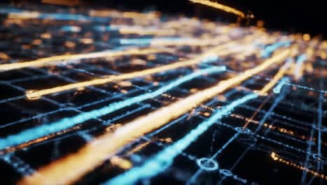 abstract cityscape visualization