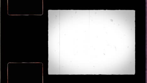 8mm film frame 4k with sprocket hole and noise, dust, hair, scratches