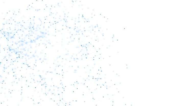 4k abstract geometric background concept of science technology business space flying through a