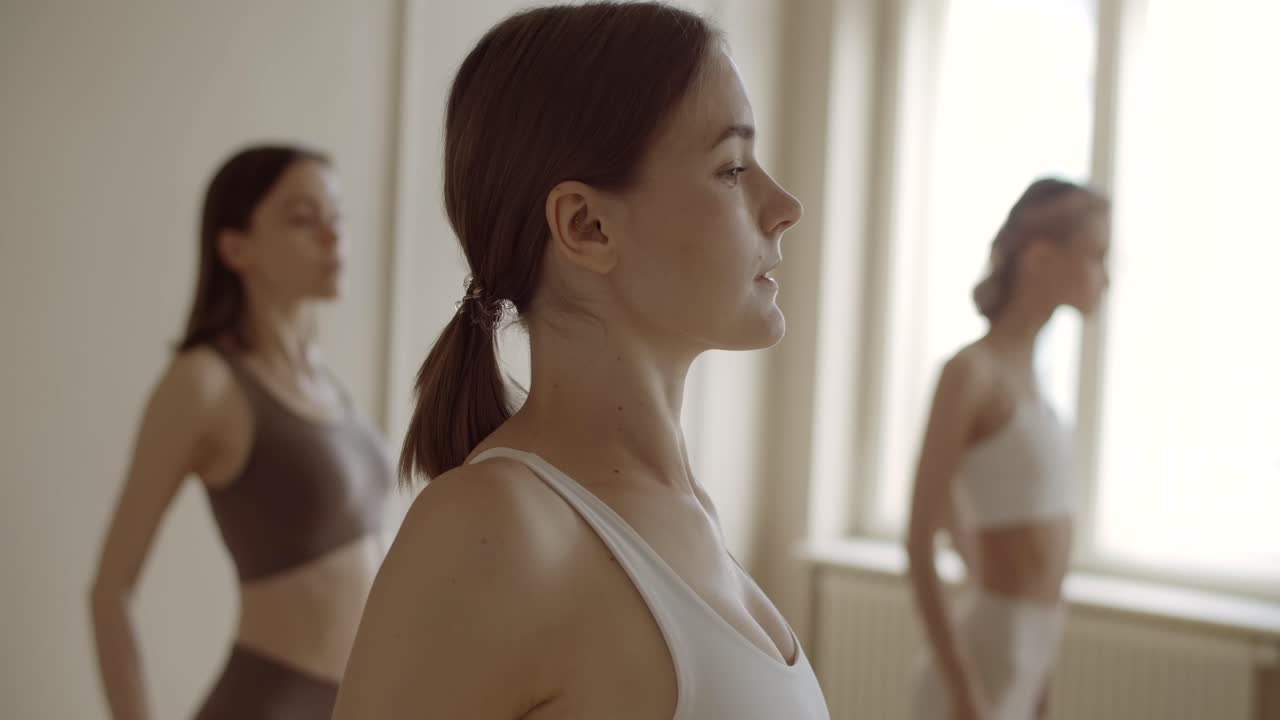 Women in a Yoga or Fitness Class