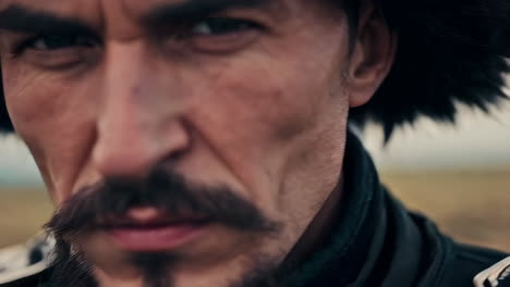 portrait of a cossack officer