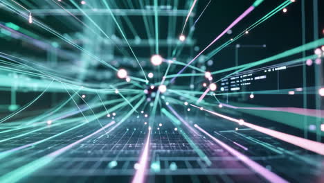 abstract digital data network connections