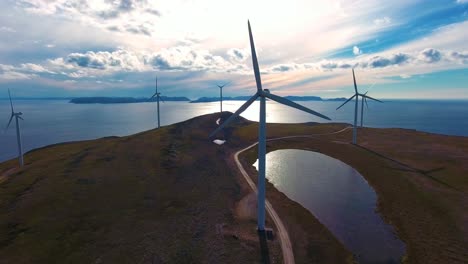 windmills for electric power production havoygavelen windmill park norway