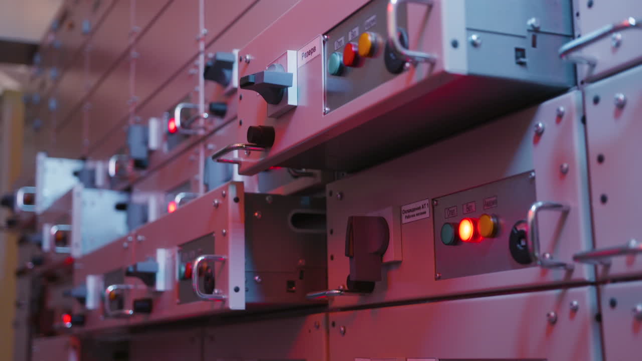 sala de control de paneles eléctricos