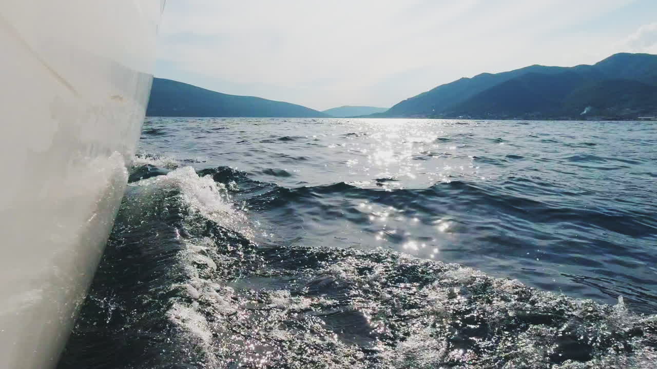 요트 에서 바다 풍경