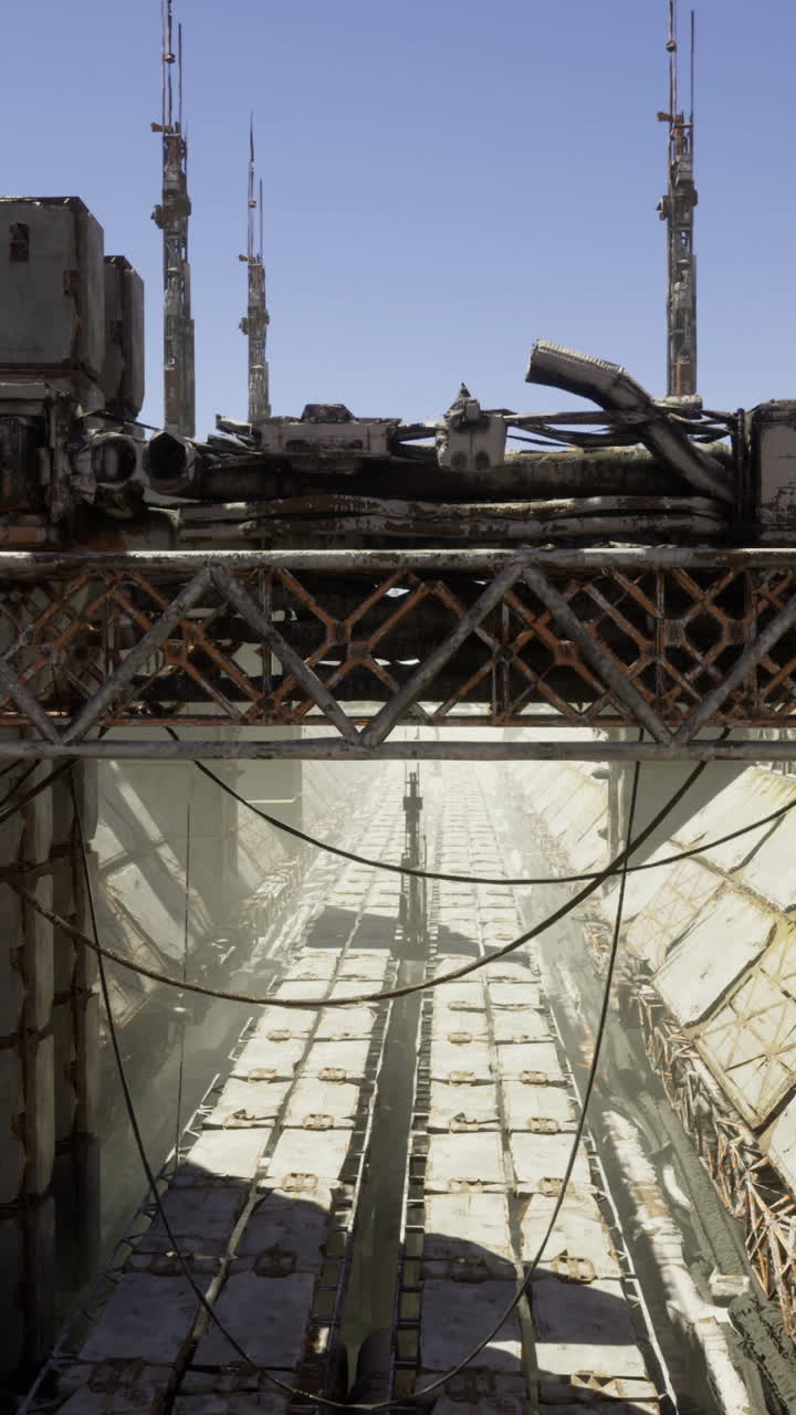 Heavy machinery and concrete structures dominate this construction site