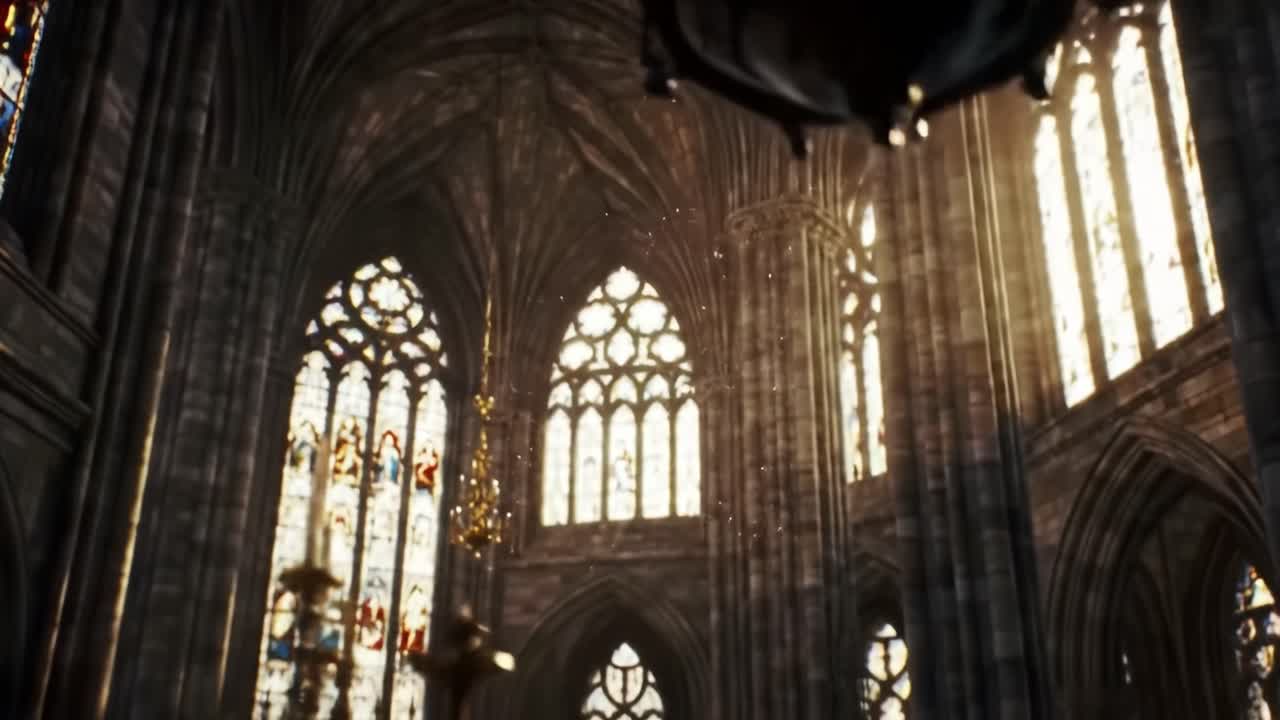 Inside a Gothic Cathedral