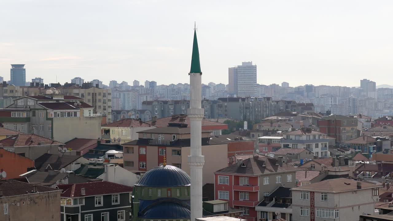 paisaje urbano de estambul con mezquita