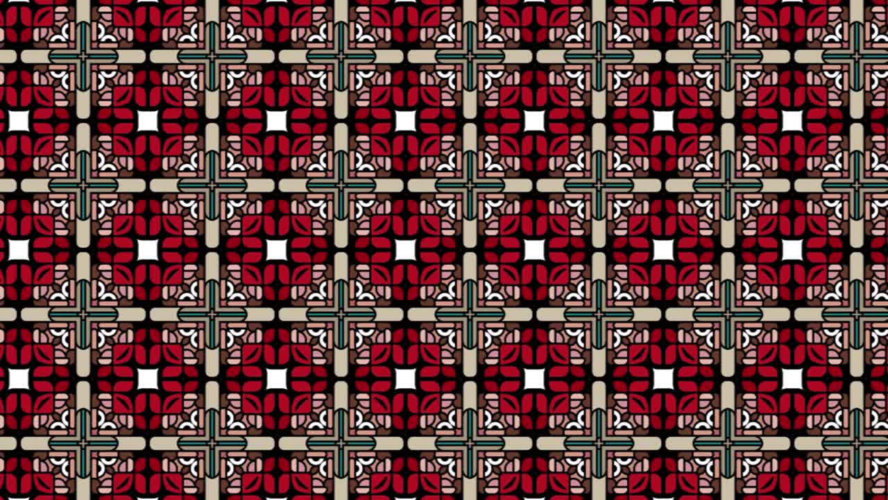 patrón de mosaico sin costuras principalmente a la sombra de gris negro y rojo