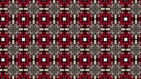 seamless tile pattern mostly in the shade of black grey and red