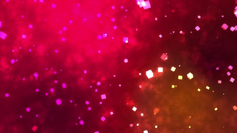 cube floating particle animation motion graphics