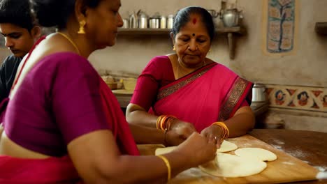 indian family cooking