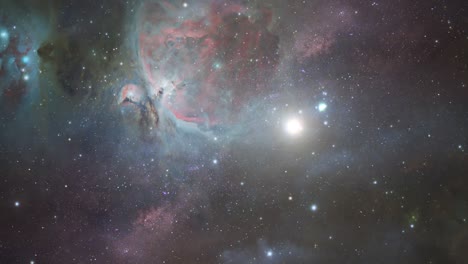 vista de nebulosa en el espacio 4k