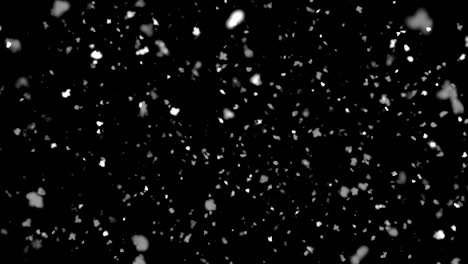 abstract falling winter snow seamless loop animation green screen alpha.