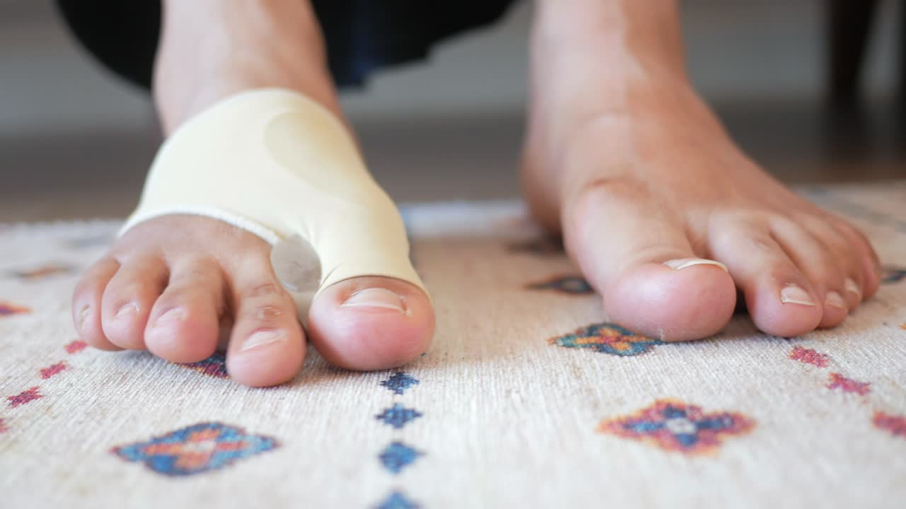 발가락 브레이크와 함께