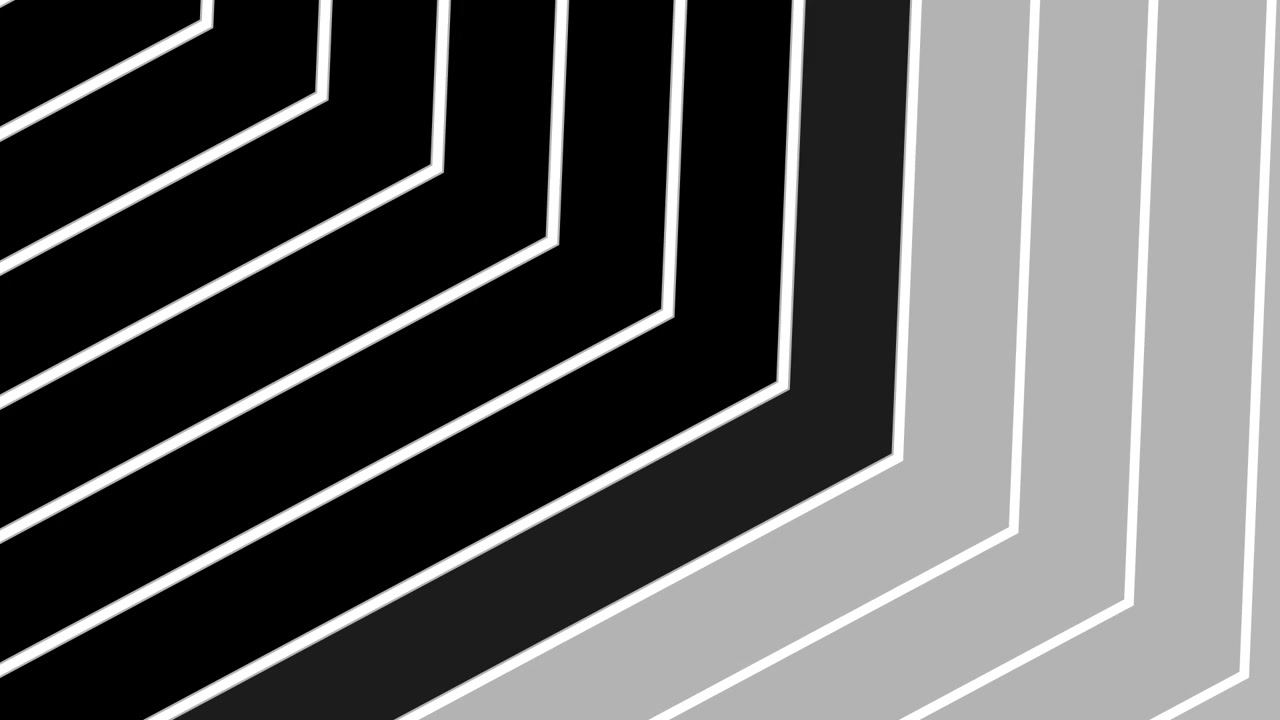Animated Geometric Chevron Pattern Transitioning in Monochrome