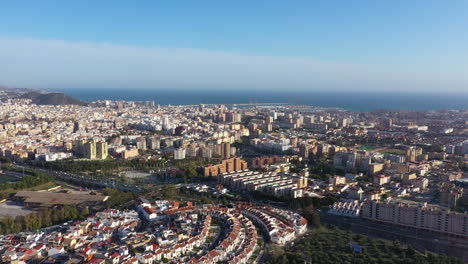 abandonar el barrio de málaga disparo aéreo españa edificios residenciales y casas