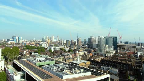 aerial view of buildings in the city of london