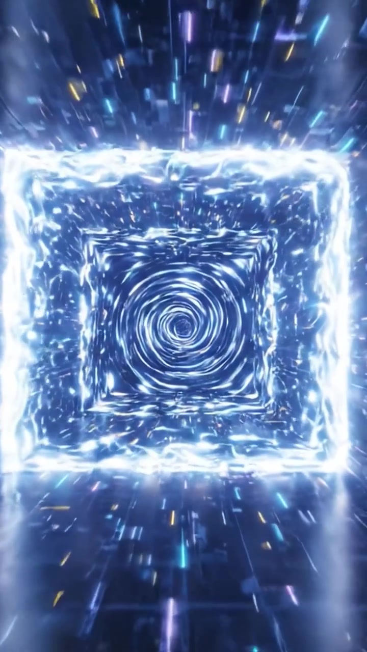 A Journey Through the Cosmic Tunnel of Light: Explore a Dreamlike Portal Surrounded by Vibrant Energy and Endless Possibilities