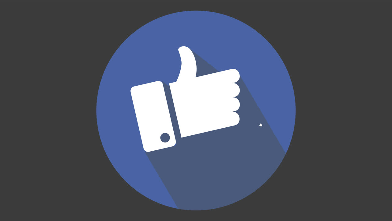 Thumbs Up Icon with Sparkles